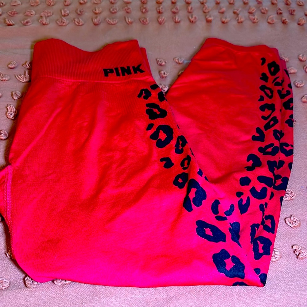 Red leggings by PINK